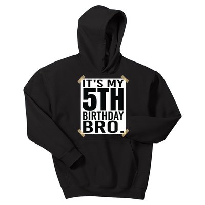 It's My 5nd Birthday Bro Fifth Birthday Party Boys Girls Kids Hoodie