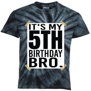 It's My 5nd Birthday Bro Fifth Birthday Party Boys Girls Kids Tie-Dye T-Shirt