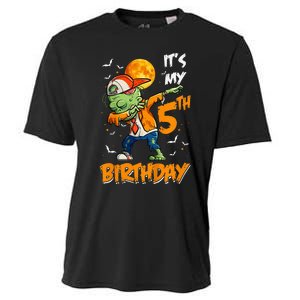 Its My 5th Birthday Dabbing Zombie Halloween Costume Cooling Performance Crew T-Shirt