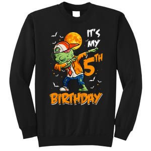 Its My 5th Birthday Dabbing Zombie Halloween Costume Sweatshirt