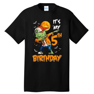 Its My 5th Birthday Dabbing Zombie Halloween Costume Tall T-Shirt