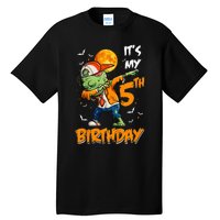 Its My 5th Birthday Dabbing Zombie Halloween Costume Tall T-Shirt