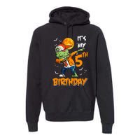 Its My 5th Birthday Dabbing Zombie Halloween Costume Premium Hoodie