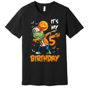 Its My 5th Birthday Dabbing Zombie Halloween Costume Premium T-Shirt