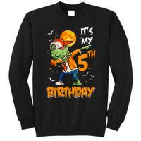 Its My 5th Birthday Dabbing Zombie Halloween Costume Tall Sweatshirt