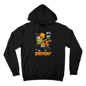 Its My 5th Birthday Dabbing Zombie Halloween Costume Tall Hoodie