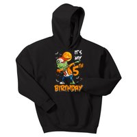 Its My 5th Birthday Dabbing Zombie Halloween Costume Kids Hoodie