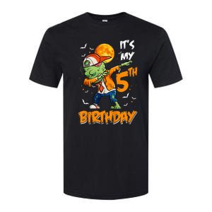 Its My 5th Birthday Dabbing Zombie Halloween Costume Softstyle CVC T-Shirt