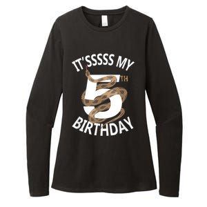 Its My 5th Birthday 5 Years Old Snake Boy And Girl Party Womens CVC Long Sleeve Shirt