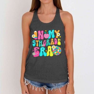 In My 5th Grade Era First Day Of School Gift Back To School Gift Women's Knotted Racerback Tank