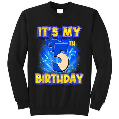 It's My 5th Birthday Hedgehog Birthday Boy 5 Years Old Kids Sweatshirt