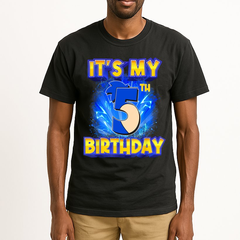 It's My 5th Birthday Hedgehog Birthday Boy 5 Years Old Kids Tall T-Shirt