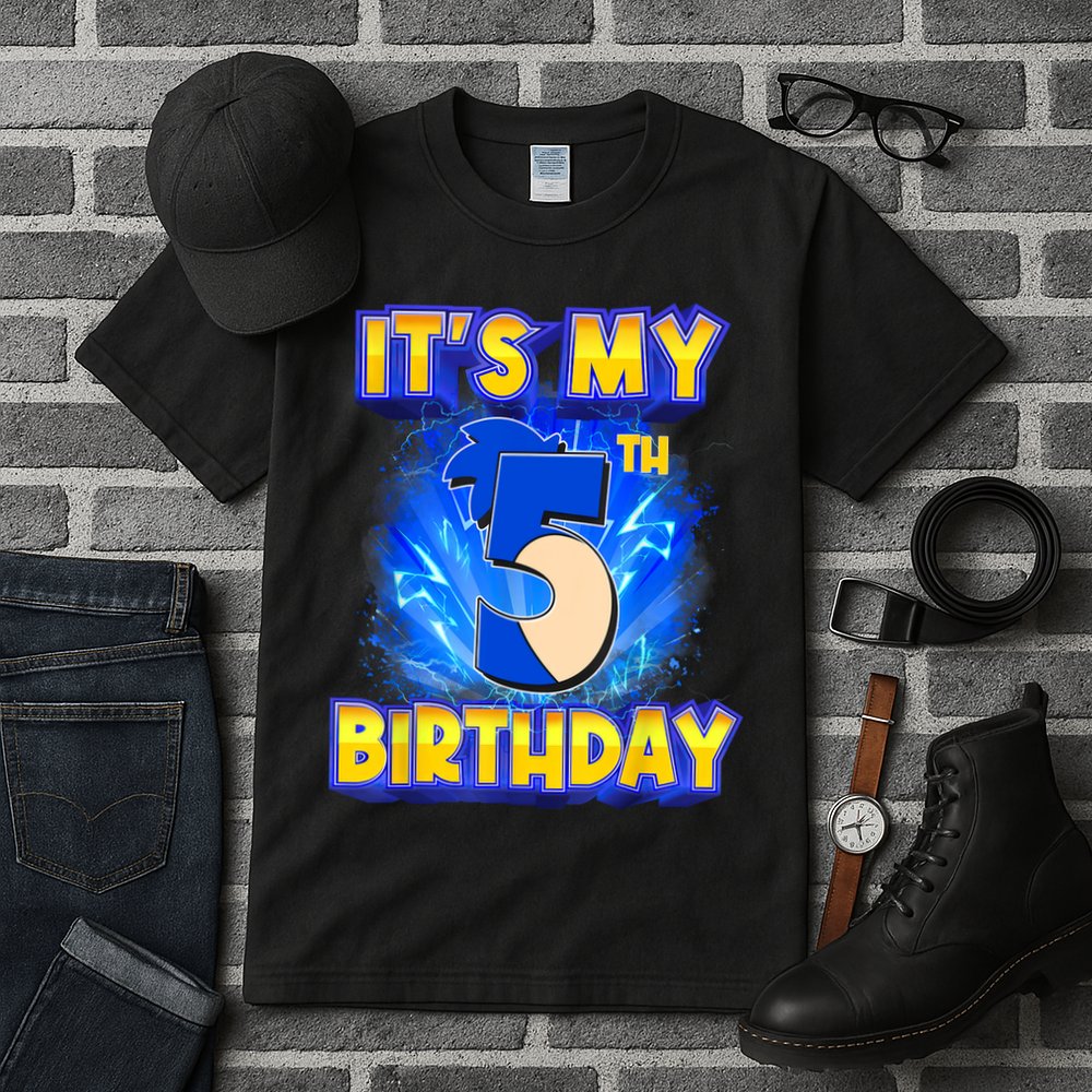 It's My 5th Birthday Hedgehog Birthday Boy 5 Years Old Kids Tall T-Shirt
