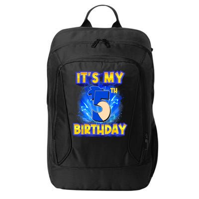 It's My 5th Birthday Hedgehog Birthday Boy 5 Years Old Kids City Backpack