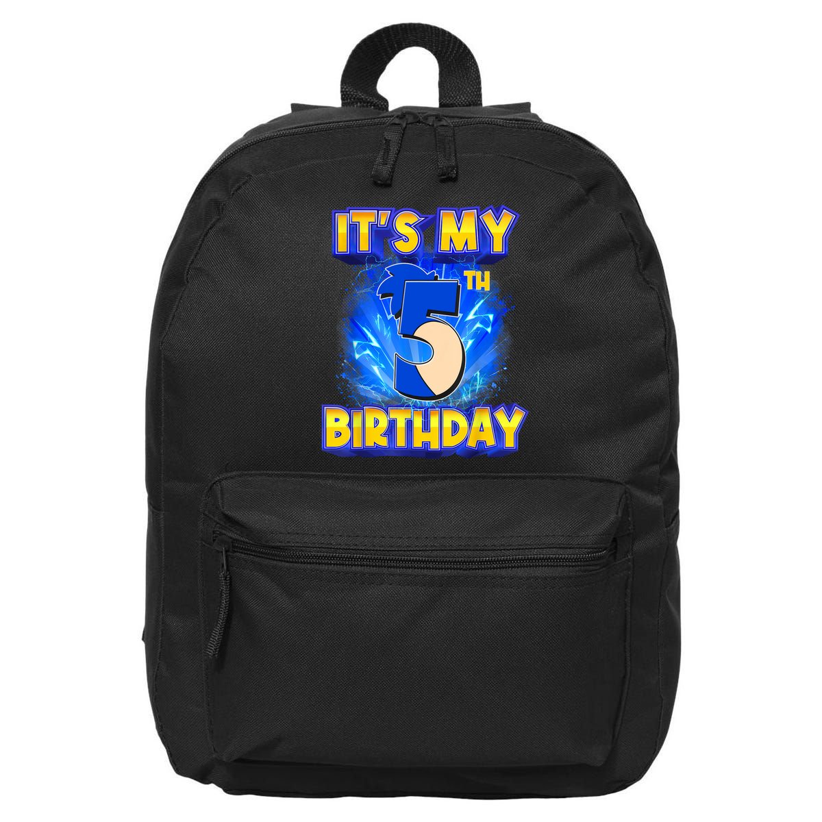 It's My 5th Birthday Hedgehog Birthday Boy 5 Years Old Kids 16 in Basic Backpack