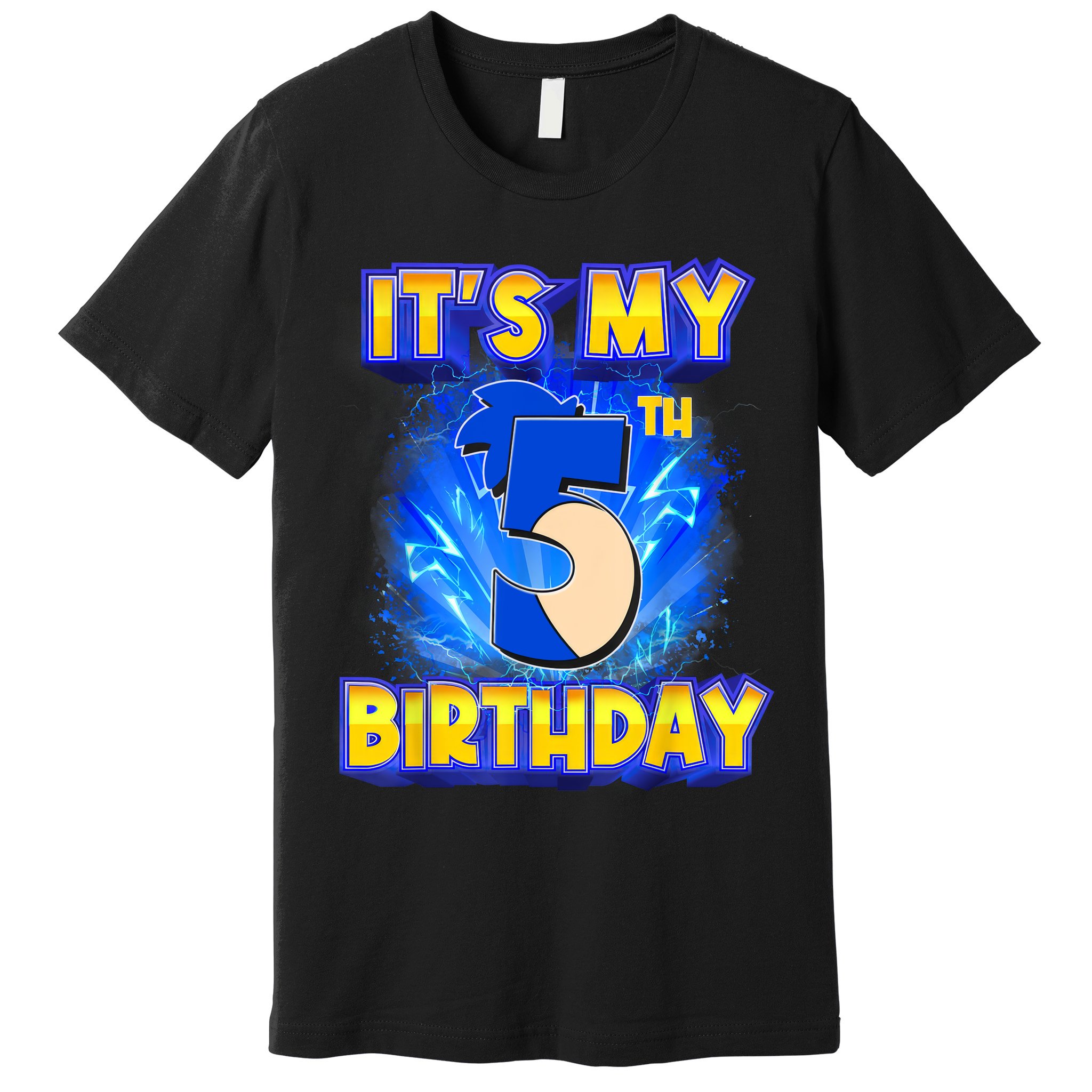 It's My 5th Birthday Hedgehog Birthday Boy 5 Years Old Kids Premium T-Shirt