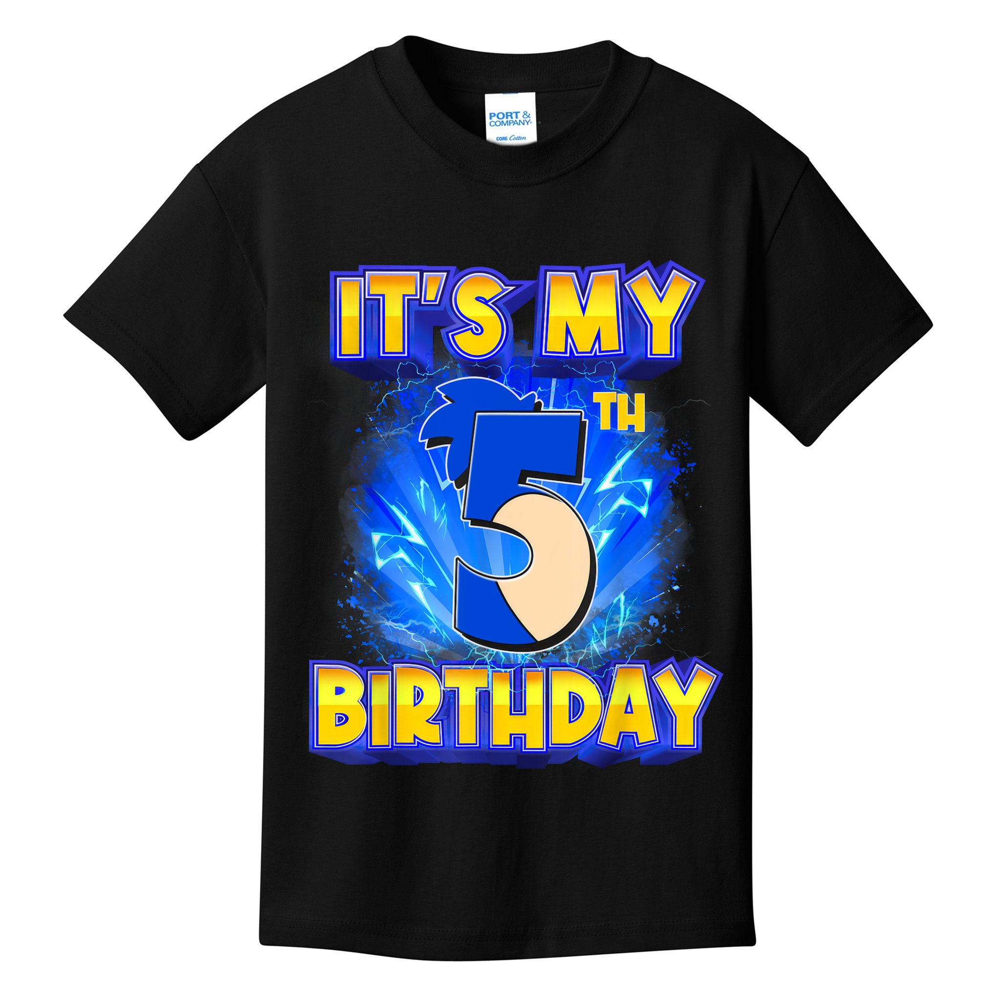 It's My 5th Birthday Hedgehog Birthday Boy 5 Years Old Kids Kids T-Shirt