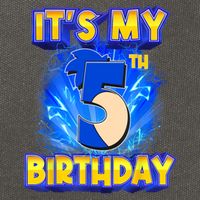 It's My 5th Birthday Hedgehog Birthday Boy 5 Years Old Kids Cotton Canvas Backpack