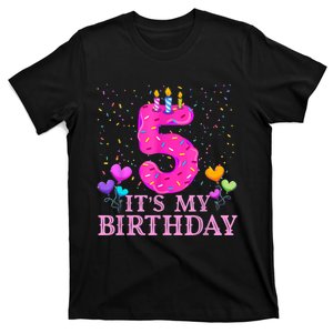 It's My 5th Birthday Sweet donut Happy 5 Year Old T-Shirt