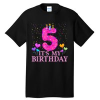 It's My 5th Birthday Sweet donut Happy 5 Year Old Tall T-Shirt