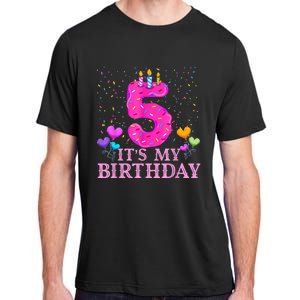 It's My 5th Birthday Sweet donut Happy 5 Year Old Adult ChromaSoft Performance T-Shirt