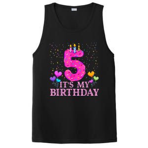 It's My 5th Birthday Sweet donut Happy 5 Year Old PosiCharge Competitor Tank