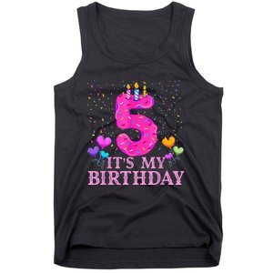 It's My 5th Birthday Sweet donut Happy 5 Year Old Tank Top