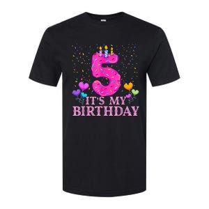 It's My 5th Birthday Sweet donut Happy 5 Year Old Softstyle CVC T-Shirt