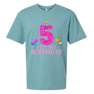 It's My 5th Birthday Sweet donut Happy 5 Year Old Sueded Cloud Jersey T-Shirt