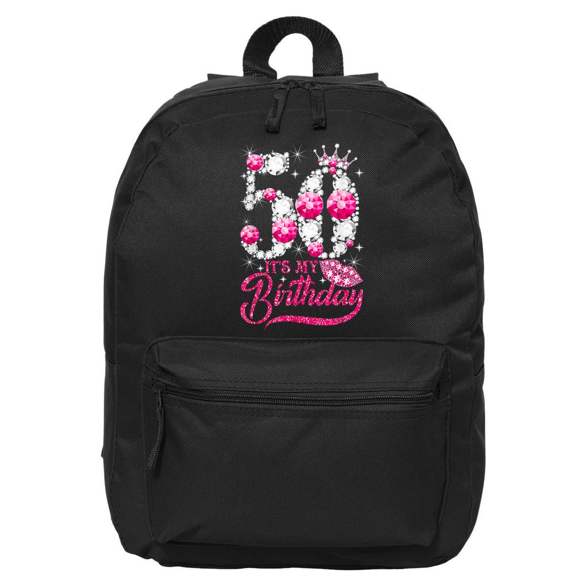 It's My 50th Birthday Queen 50 Years Old Shoes Crown Diamond 16 in Basic Backpack