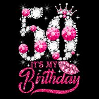 It's My 50th Birthday Queen 50 Years Old Shoes Crown Diamond 16 in Basic Backpack