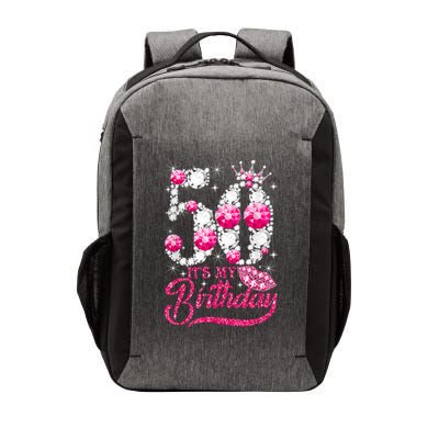 It's My 50th Birthday Queen 50 Years Old Shoes Crown Diamond Vector Backpack
