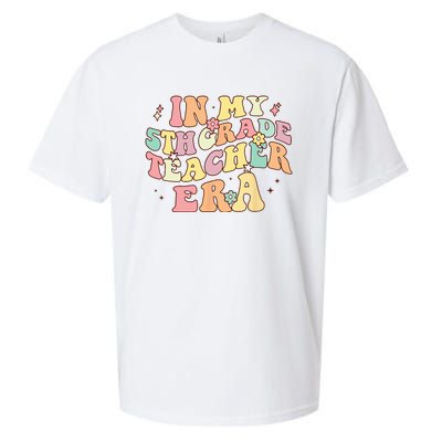 In My 5th Grade Teacher Era Back To School Retro Teacher Sueded Cloud Jersey T-Shirt