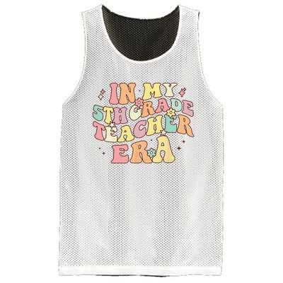 In My 5th Grade Teacher Era Back To School Retro Teacher Mesh Reversible Basketball Jersey Tank