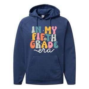 In My 5th Grade Era Groovy Fifth Grade Teacher Retro Performance Fleece Hoodie