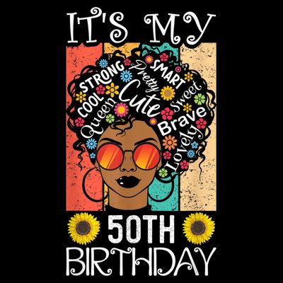 It's My 50th Birthday African American Black Woman 50 Years T-Shirt
