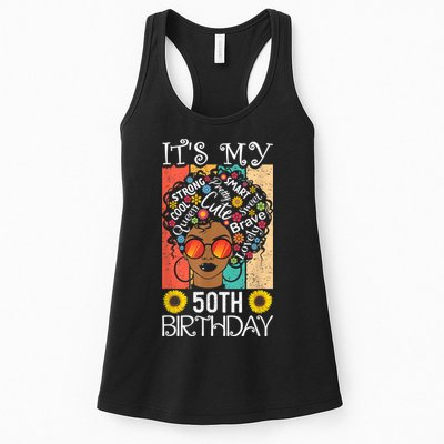 It's My 50th Birthday African American Black Woman 50 Years Womens Tank Top