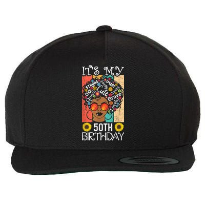 It's My 50th Birthday African American Black Woman 50 Years Wool Snapback Cap