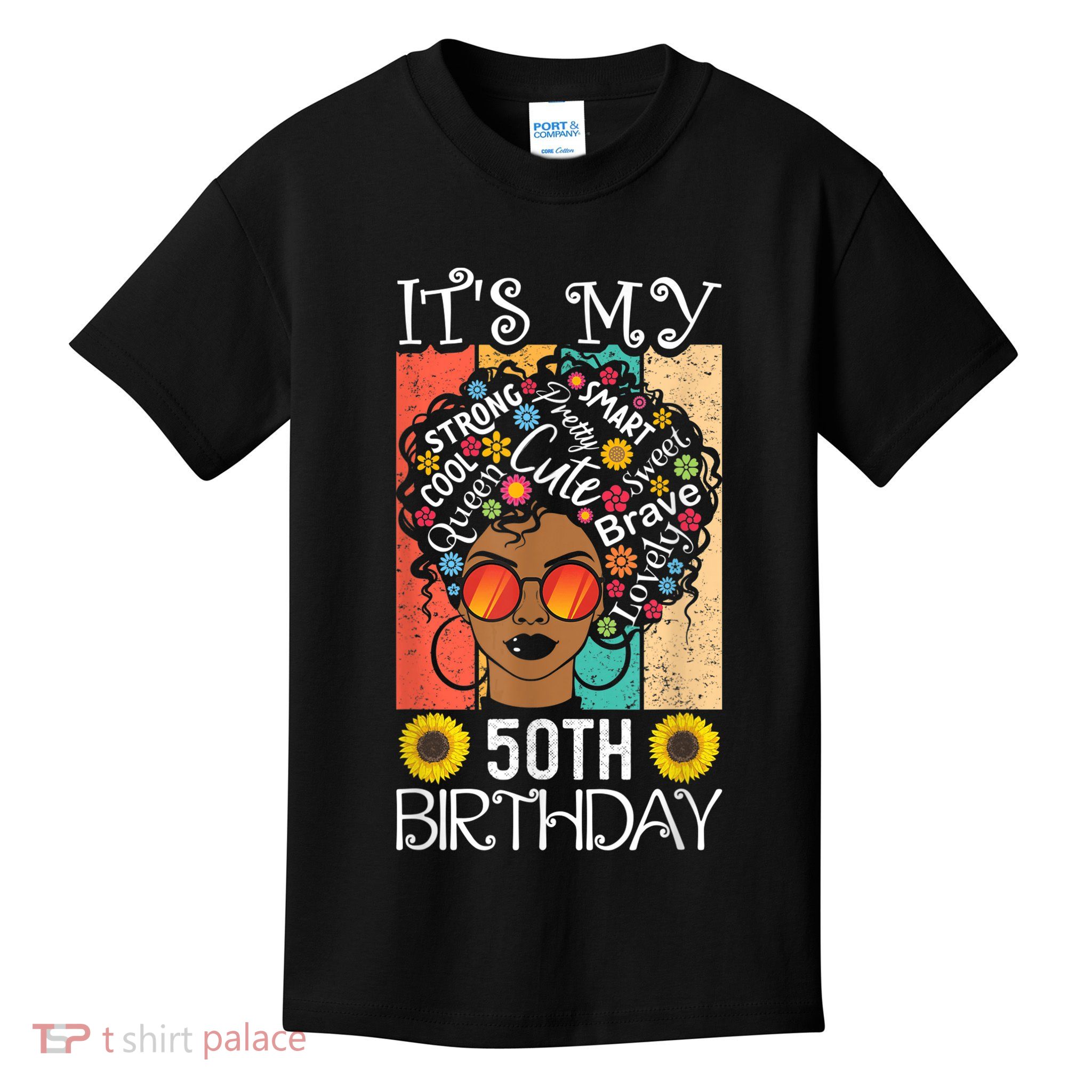 It's My 50th Birthday African American Black Woman 50 Years Kids T-Shirt
