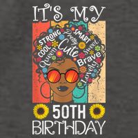 It's My 50th Birthday African American Black Woman 50 Years Vector Backpack