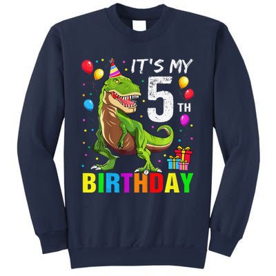 ItS My 5th Birthday Happy 5 Year Trex Sweatshirt