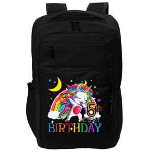 It's My 5th Birthday Unicorn 5 Year Olds Outfit Cute Impact Tech Backpack