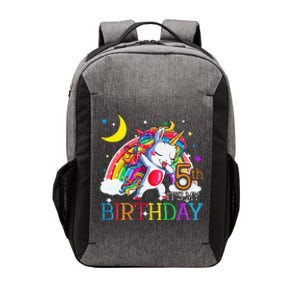 It's My 5th Birthday Unicorn 5 Year Olds Outfit Cute Vector Backpack