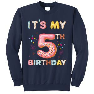 Its My 5th Birthday Sweet Donuts Funny 5 Year Old Sweatshirt