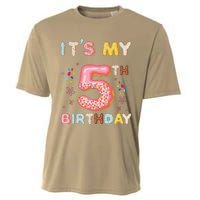 Its My 5th Birthday Sweet Donuts Funny 5 Year Old Cooling Performance Crew T-Shirt