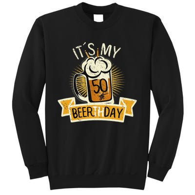 It's my 50th Beerth Day Birthday Beer Candle Sweatshirt