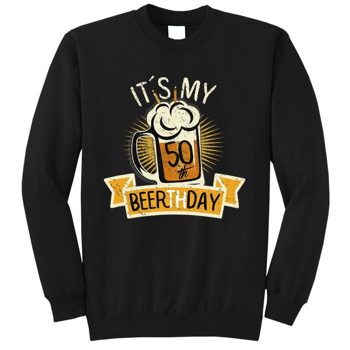 It's my 50th Beerth Day Birthday Beer Candle Sweatshirt