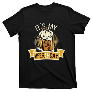 It's my 50th Beerth Day Birthday Beer Candle T-Shirt