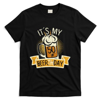 It's my 50th Beerth Day Birthday Beer Candle T-Shirt