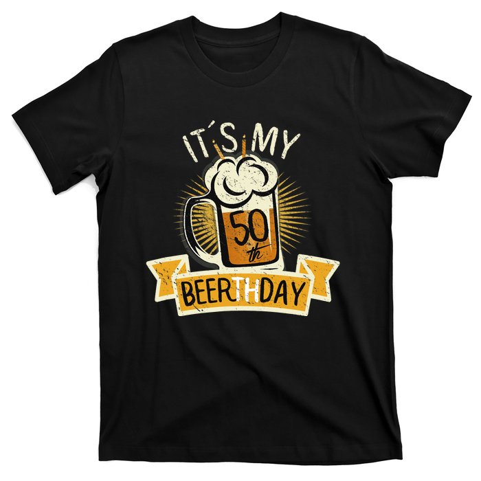 It's my 50th Beerth Day Birthday Beer Candle T-Shirt